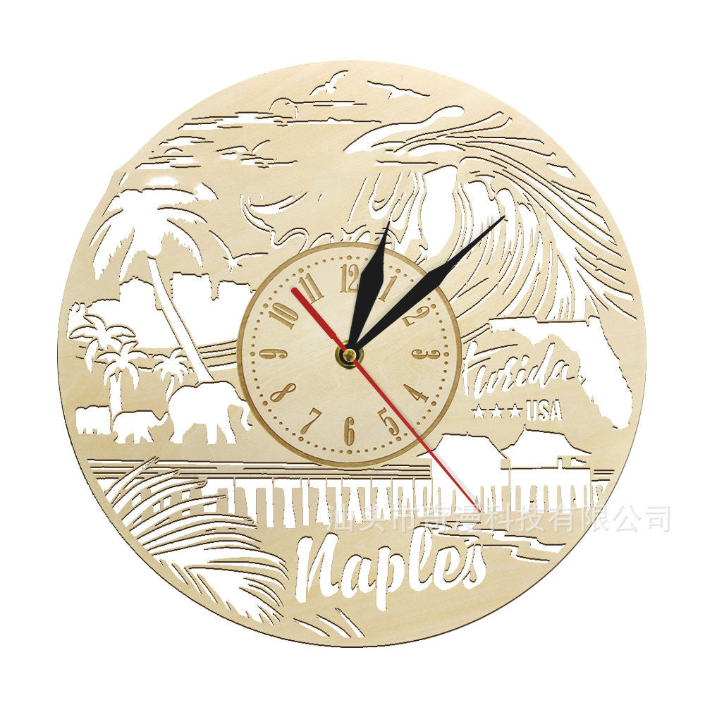 Modern Wooden Wall Clock