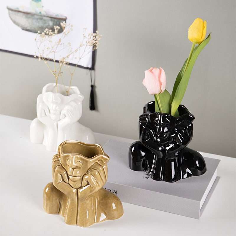 Ceramic Flowerpot Vases
