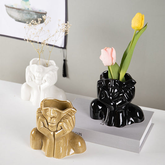 Ceramic Flowerpot Vases